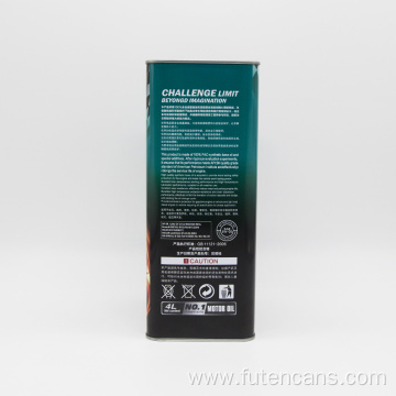 Rectangular Tin Can for Lubricating Oil